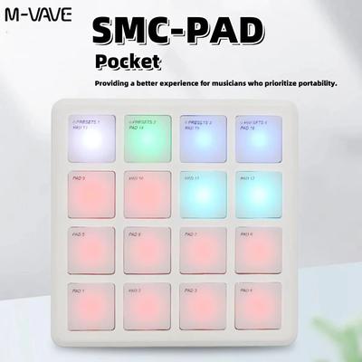 Pad Controller Keyboard USB Key With Drum Pads, 8 Knobs, Music Production Software, Wireless Bluetooth MIDI Keyboard mini Pad