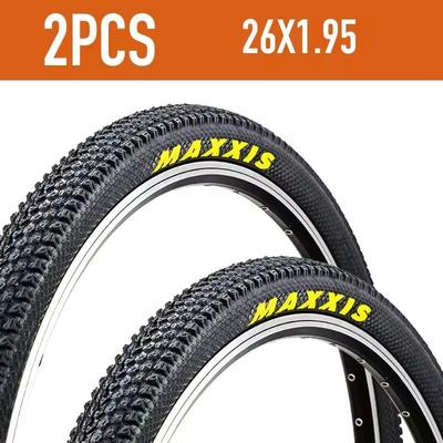 2 Pack MAXXIS Mountain Bike Tires For 26 And 27.5 Inch Wheels With Steel Wire Bead 26 In X 1.95 In