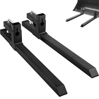 Heavy Duty Tractor Bucket Forks Clamp On, Skid Steer Loader Fork Attachment For Moving Hay, Logs & Supplies Heavy Duty Tractor Bucket Forks Clamp On, Skid Steer Loader Fork Attachment For Moving Hay, Logs & Supplies