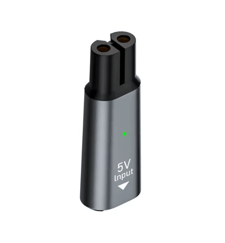 Universal 5V USB C Shaver Adapter For Philips OneBlade Series gray