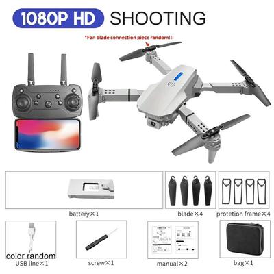 Professional 4K Drone With 1080P HD Camera Foldable RC Helicopter, WIFI FPV, Height Hold 1080p White
