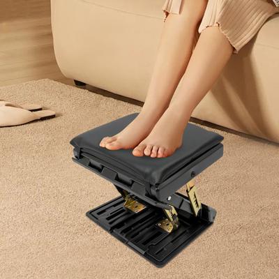 Portable Ergonomic Footstool, Adjustable Height For Office, Home & Travel Portable Ergonomic Footstool, Adjustable Height For Office, Home & Travel