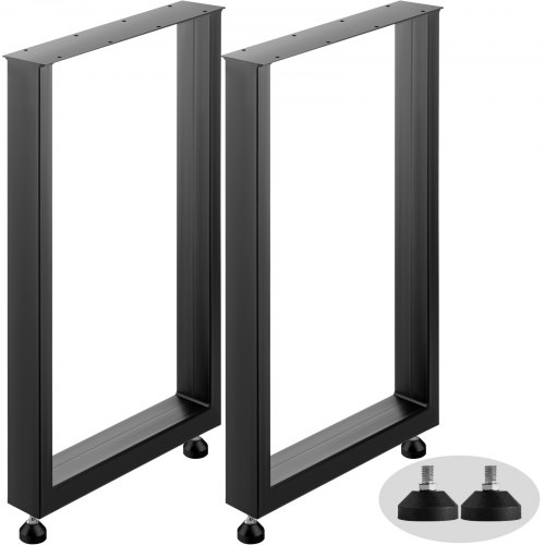 Heavy Duty Steel Table Legs, Black Square Industrial Metal Dining Legs For Desk, Coffee Table, And Furniture DIY Heavy Duty Steel Table Legs, Black Square Industrial Metal Dining Legs For Desk, Coffee Table, And Furniture DIY