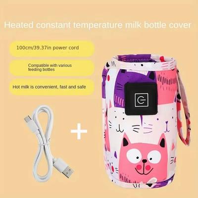 USB Milk Water Warmer, Travel Stroller Insulated Bag, Nursing Bottle Heater, Portable Bottle Feeding Warmer, Christmas, style A