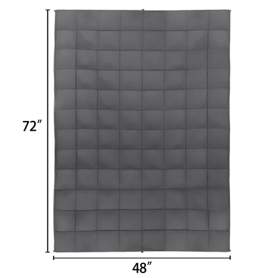15lb Weighted Blanket For Anxiety And Stress Relief Twin Size 72x48 Inch For Adults And Kids 72x48 Inch gray