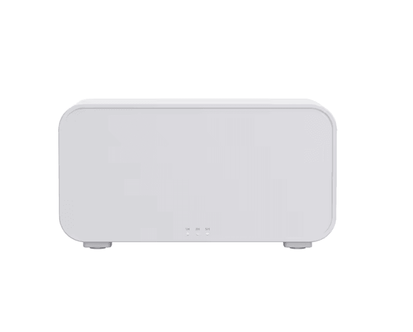 Flame Effect Aromatherapy Diffuser LED Mini Humidifier With Timer For Home And Office white