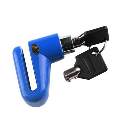Motorcycle Lock Security Anti Theft Disc Brake Lock, Heavy Duty Bike Lock For Scooter, Motorbike, And Bicycle Theft blue