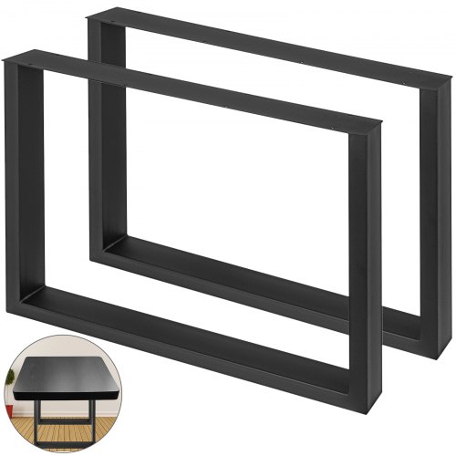 Heavy Duty Steel Table Legs, Industrial Country Style Square Metal Dining Table Legs, Durable Black Powder Coated Finish Heavy Duty Steel Table Legs, Industrial Country Style Square Metal Dining Table Legs, Durable Black Powder Coated Finish