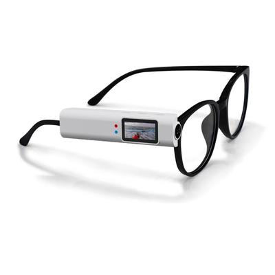 2.7K HD Smart Camera Glasses With WiFi App Control And Audio Recording white