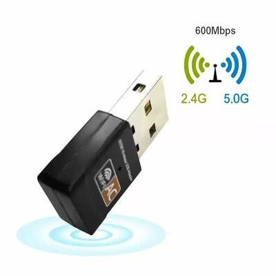 High Speed Wireless USB Ethernet Adapter, 600Mbps PC WiFi AC Adapter, Dual Band LAN High Speed Wireless USB Ethernet Adapter, 600Mbps PC WiFi AC Adapter, Dual Band LAN