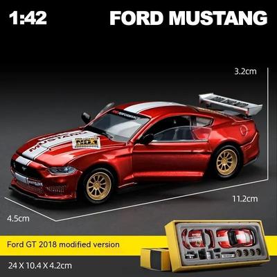 CCA DIY Ford Mustang Alloy Car Model Kit Unique Racing Car Collectible For Hobbyists & Enthusiasts red