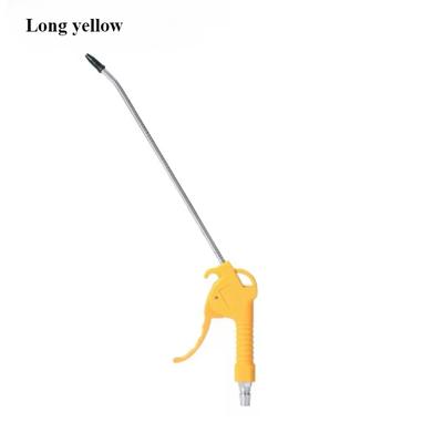 High Pressure Dust Blowing Gun, Pneumatic Hardware Tool With Extended Nozzles For Dust & Soot Removal long Yellow