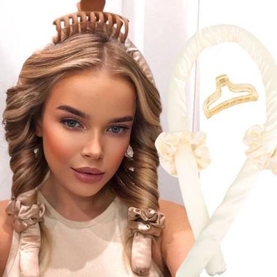 Foam No Heat Sleeping Curling Iron Big Wave Hair Styler, Lazy Curl Wave Hairdressing Tool, DIY Hair Styling Curling Rod Foam No Heat Sleeping Curling Iron Big Wave Hair Styler, Lazy Curl Wave Hairdressing Tool, DIY Hair Styling Curling Rod