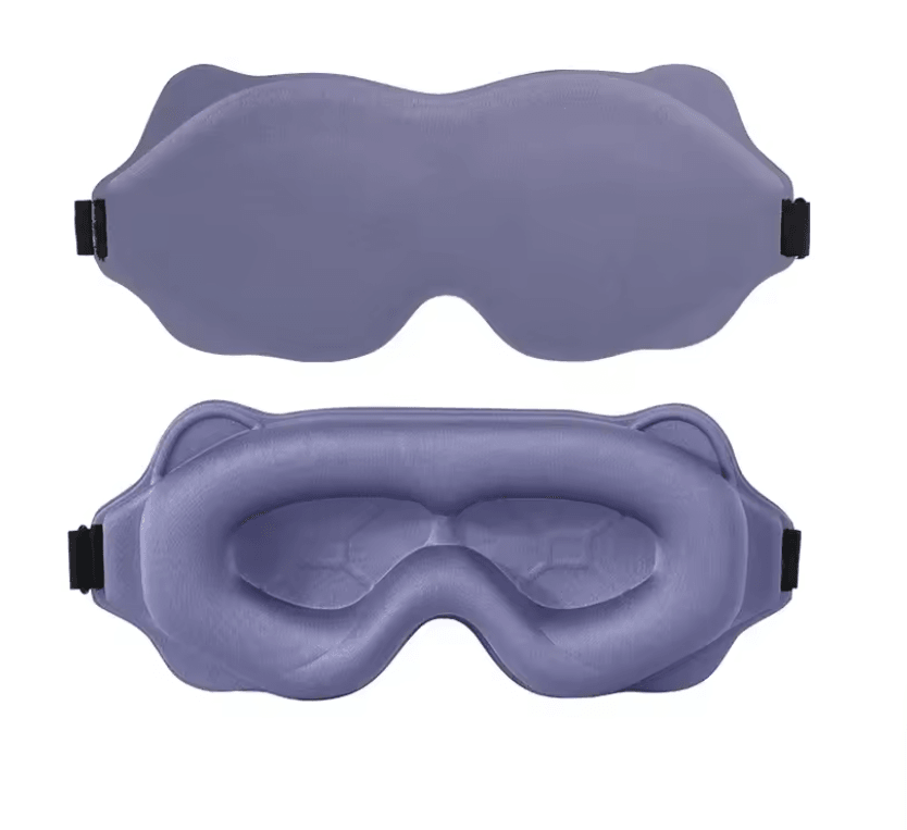 3D Contour Sleep Mask Light Blocking Eye Mask For Sleeping And Travel Comfort purple