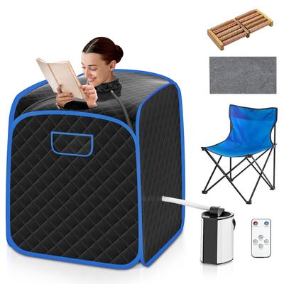 Portable Personal Steam Sauna Spa With 3L Blast Proof Steamer Chair Adjustable Temperature & Timer Portable Personal Steam Sauna Spa With 3L Blast Proof Steamer Chair Adjustable Temperature & Timer