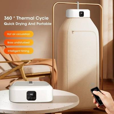 Foldable Electric Dryer, Mini Portable Intelligent Fast Drying Cabinet With Drying Bag For Household & Travel Use Foldable Electric Dryer, Mini Portable Intelligent Fast Drying Cabinet With Drying Bag For Household & Travel Use