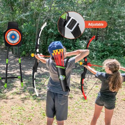 Youth Archery Bow Set With LED Light Up Bow And 20 Suction Cup Arrows For Kids, Durable ABS Archery Game Youth Archery Bow Set With LED Light Up Bow And 20 Suction Cup Arrows For Kids, Durable ABS Archery Game