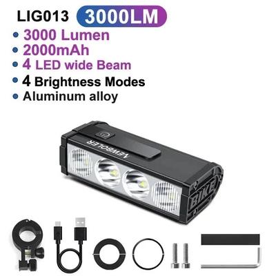 Waterproof NEWBOLER Lumen Bike Light, USB Charging Bicycle Headlight For MTB & Road Cycling Front Lamp Accessories lig013