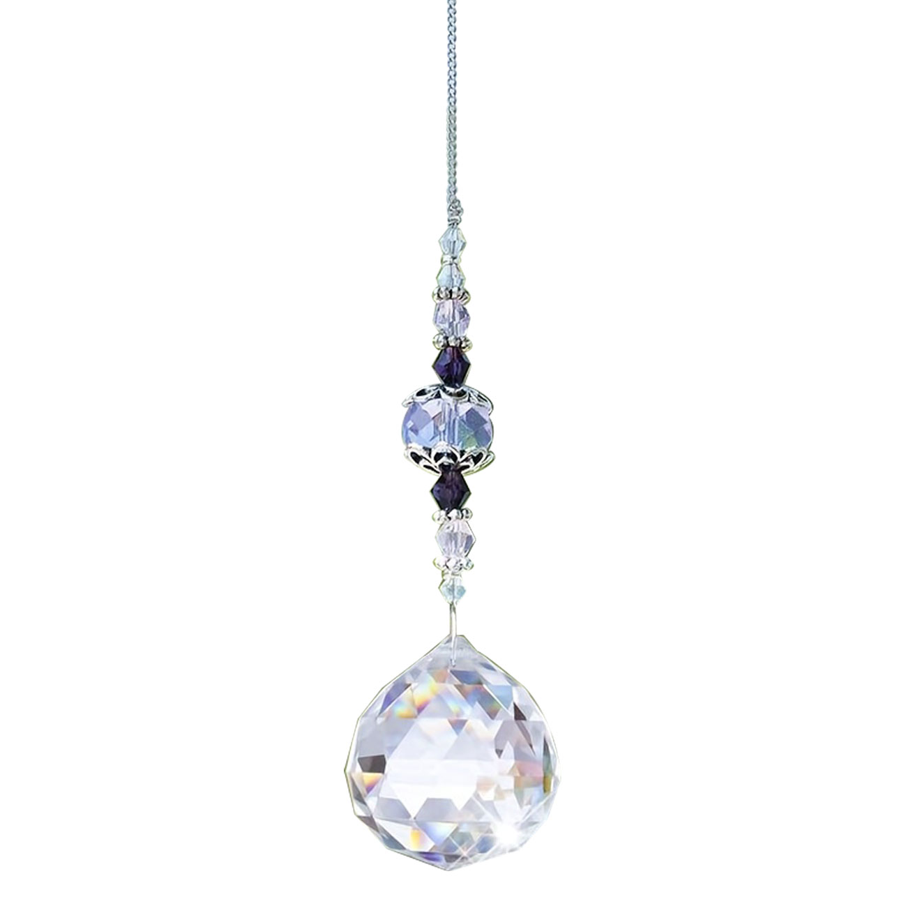 Clear Crystal Prism Suncatcher Ball, Rainbow Maker Window Yard Art Decor, Hanging Crystal Decor For Sunlight Reflections 30mm A1