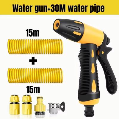 Telescopic Water Pipe With High pressure Nozzle Car Washing Tool Set Extension Hose Water Hose For Pressure Cleaner 30 Set