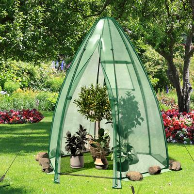 Portable Mini Greenhouse, 5.5 X 5.5 X 6 Ft With All Weather PE Cover For Year Round Gardening Portable Mini Greenhouse, 5.5 X 5.5 X 6 Ft With All Weather PE Cover For Year Round Gardening