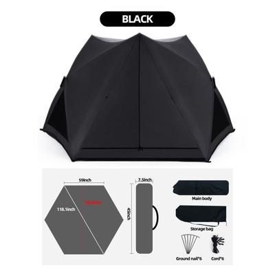 Pop Up Sunshade Tent, Waterproof & Portable For Beach, Park & Camping Easy Setup In Seconds black