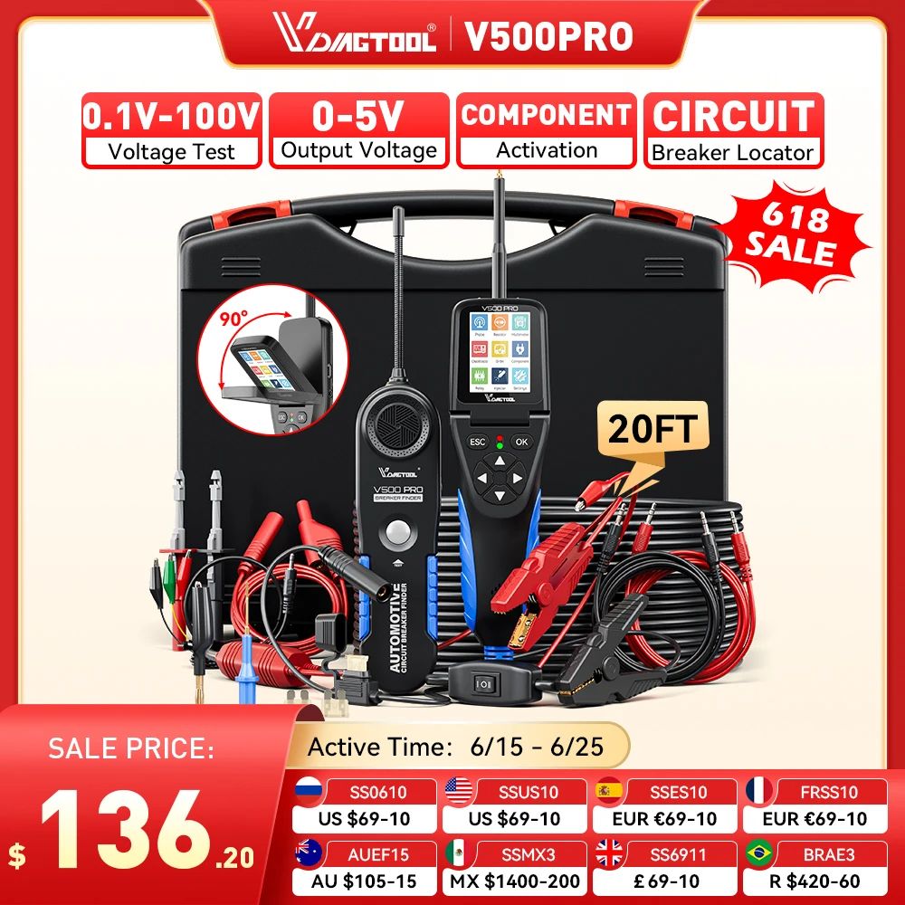 Automotive Power Circuit Probe Tester, Complete Electrical System Diagnostic Tool Automotive Power Circuit Probe Tester, Complete Electrical System Diagnostic Tool