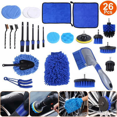 Complete Car Wash Cleaning Kit With Detailing Drill Brushes, Interior, Exterior, Wheel, Tire & Engine Care Essentials Complete Car Wash Cleaning Kit With Detailing Drill Brushes, Interior, Exterior, Wheel, Tire & Engine Care Essentials