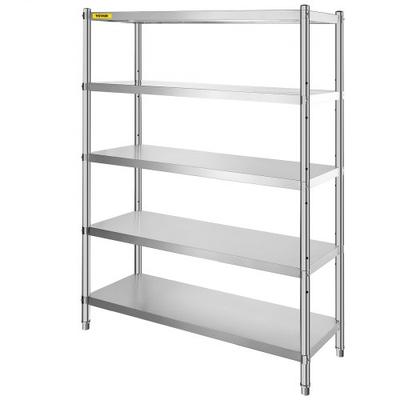 Stainless Steel Shelves, Heavy Duty Adjustable Storage Rack, Shelf For Kitchen, Garage & Commercial Use Stainless Steel Shelves, Heavy Duty Adjustable Storage Rack, Shelf For Kitchen, Garage & Commercial Use