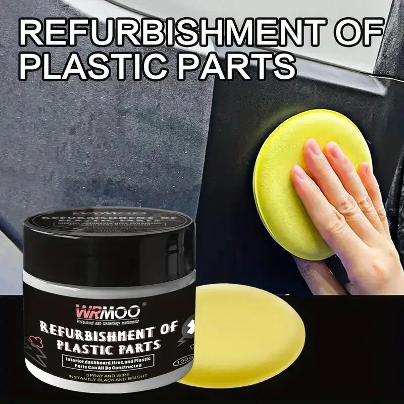 Car Plastic Restorer, Back To Black Gloss Renewal Wax For Interior & Exterior, Durable Repair Coating Car Plastic Restorer, Back To Black Gloss Renewal Wax For Interior & Exterior, Durable Repair Coating