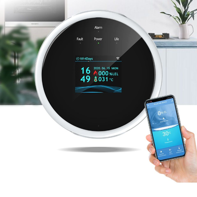 Intelligent WiFi Natural Gas Sensor, Household Combustible Gas Alarm Detector For Leak Detection Intelligent WiFi Natural Gas Sensor, Household Combustible Gas Alarm Detector For Leak Detection