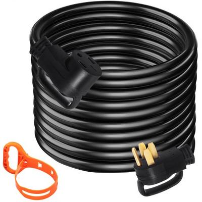 30FT 50 Amp RV Extension Cord, 6AWG Copper Wire Power Cable For Motorhome, Camper & Trailer With Handles (ETL Listed) 30FT 50 Amp RV Extension Cord, 6AWG Copper Wire Power Cable For Motorhome, Camper & Trailer With Handles (ETL Listed)