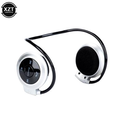 Waterproof Mini Wireless Bluetooth Headphones With Microphone, Stereo Sports Headphones, SD Card Music Player silver