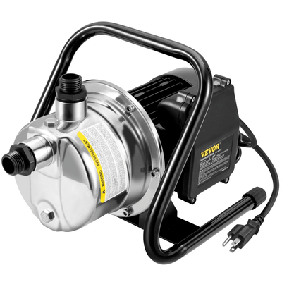 Heavy Duty Portable Garden Water Jet Pump, Shallow Well Pump With Stainless Steel Jet Head, High Flow Yard And Farm Use Heavy Duty Portable Garden Water Jet Pump, Shallow Well Pump With Stainless Steel Jet Head, High Flow Yard And Farm Use