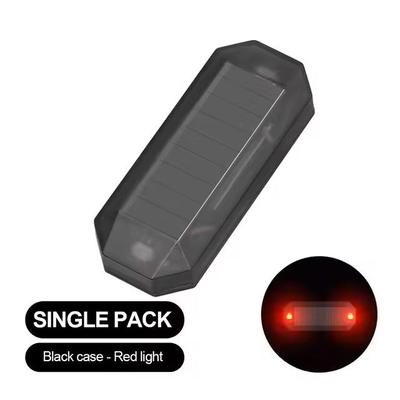 Solar LED Car Warning Light Simulated Anti Theft Alarm Strobe Security Lamp red