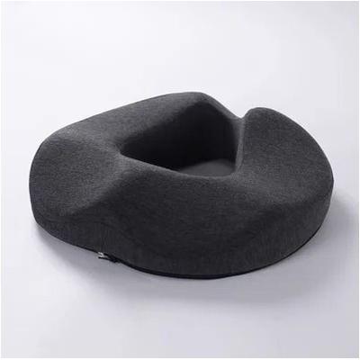 Donut Shape Memory Foam Cushion For Tailbone Sciatica And Hemorrhoid Pain Relief dark Gray