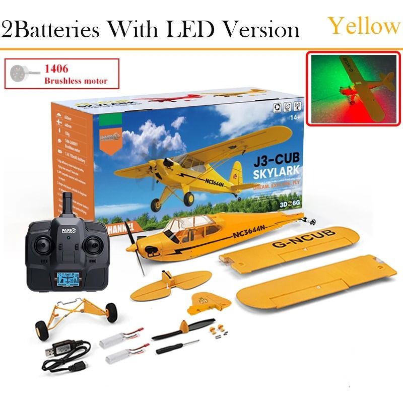 Hot Sale RC Plane RTF 2.4G Brushless Motor Remote Control Airplane Wltoys A160 Upgraded J3 CUB Ready To Fly version 10