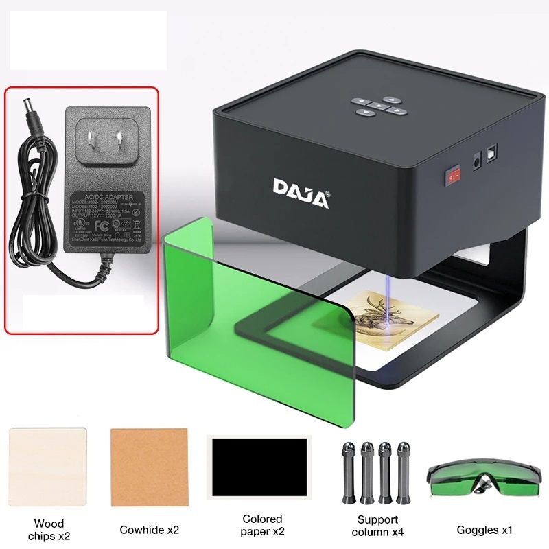 DAJA Portable Mini Laser Engraver DIY CNC Bluetooth Machine For Custom Logos On Paper, Leather, Wood, Plastic & Dog DAJA Portable Mini Laser Engraver DIY CNC Bluetooth Machine For Custom Logos On Paper, Leather, Wood, Plastic & Dog