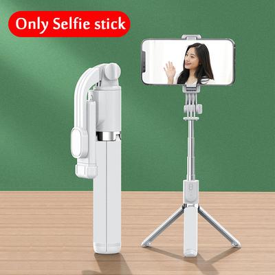 Portable Bluetooth Selfie Stick With Tripod, Retractable Multifunctional Phone Holder & Wireless Remote Shutter white Selfie Stick