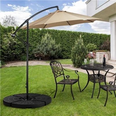 Heavy Duty 4pcs Umbrella Base Water & Sand Filled Stand For Outdoor Garden, Patio & Cantilever Offset Umbrellas Heavy Duty 4pcs Umbrella Base Water & Sand Filled Stand For Outdoor Garden, Patio & Cantilever Offset Umbrellas