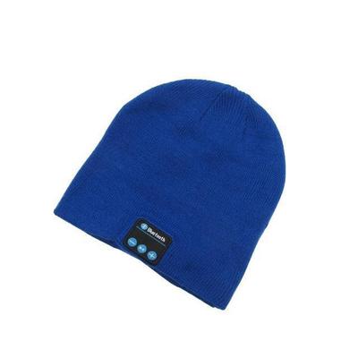 Music Bluetooth Beanie Wireless Music Hat With Built In Speakers & Mic Perfect Gift For Music Lovers Blue