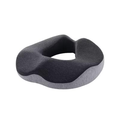 Hemorrhoid Mat Health Care Seat Cushion Donut Shape Memory Foam For Pain Relief, Sciatica, Tailbone, And Bed Sore dark With Grey