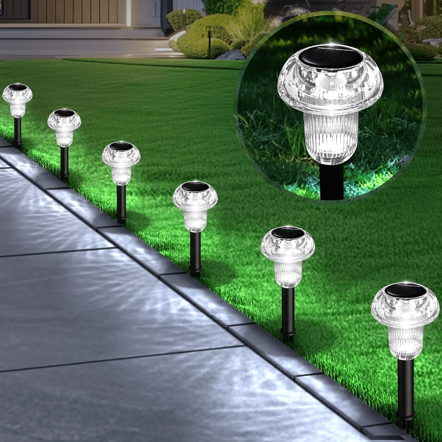 Solar Power Landscape Lights, LED Outdoor Garden Yard Pathway Art Lamps With Mandala Pattern Projection Solar Power Landscape Lights, LED Outdoor Garden Yard Pathway Art Lamps With Mandala Pattern Projection