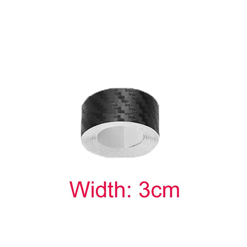 Anti Scratch Car Door Sill Protector Sticker, Nano Carbon Fiber DIY Protection Strip For Auto Side Mirror & Door Frame 3cm