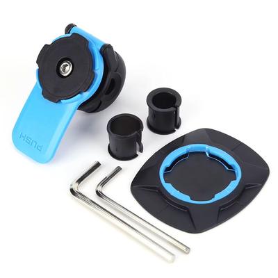 Shockproof Motorcycle & Bike Phone Holder 360 Rotating Handlebar Mount With Quad Lock & GPS Support set F