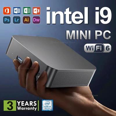 Mini PC Windows 11 Intel Core I9 16GB DDR4, 256GB 1TB SSD, 4K Gaming Desktop, Triple Display, Ultra Compact Gamer PC 16gb Ddr4 256gb Ssd