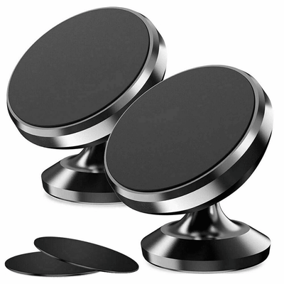 2 Pack Magnetic Car Dashboard Mount Holder Stand For IPhone Samsung Galaxy Universal 360 Rotation Phone GPS Car Mount 2 Holders