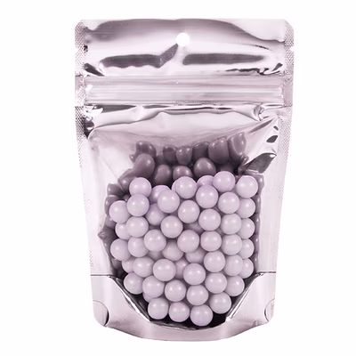 Platinum Lavender Stand Up Pouch w/ Hang Hole 4