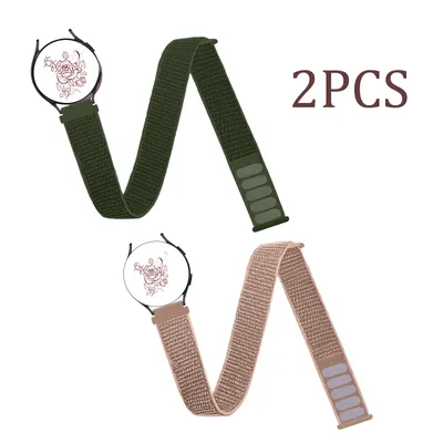 2 Stück 20 mm Sportarm- und Knöchelbänder, kompatibel mit Galaxy Watch 7 6 5 4 FE 5 Pro 6 Classic 4 Classic 44 mm 47 mm 43 mm Image