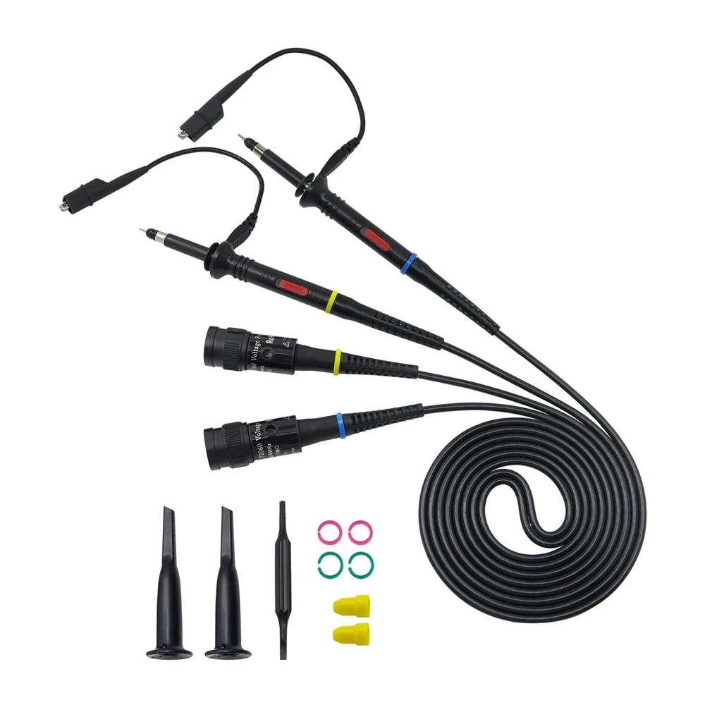 Cleqee P2060 P2100 P2200 DC 60 MHz 100 MHz 200 MHz X1/X10 Oszilloskop Sonde Für Tektronix HP BNC Messleitung Kit Image